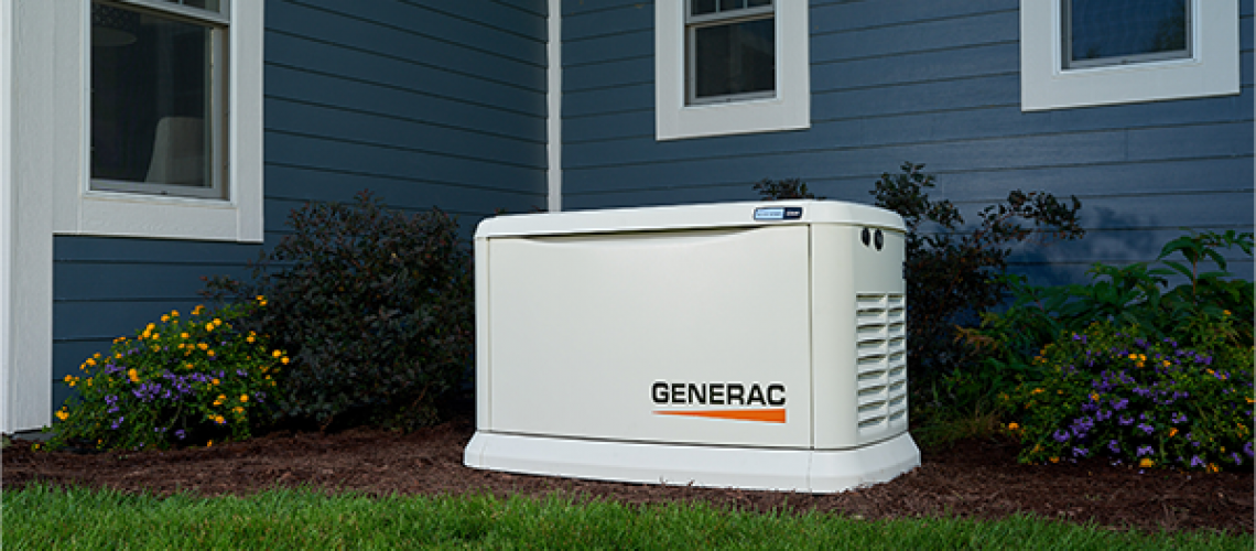 A Generac generator installation at home by Generator Supercenter.